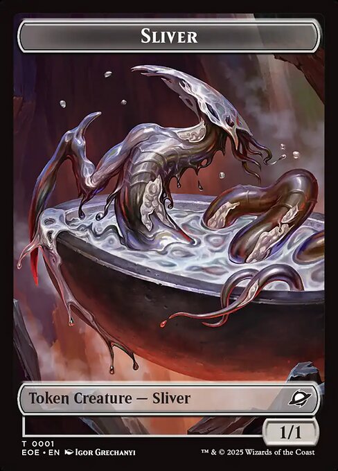 MTG Sliver Token EOE 001 Token Foil