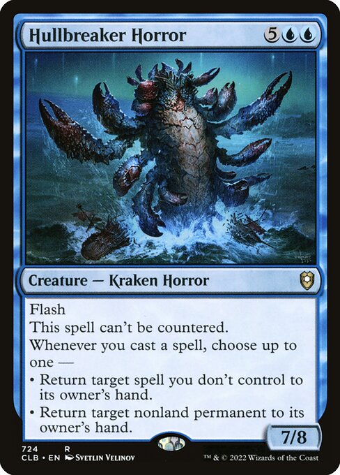 MTG Hullbreaker Horror CLB 724 Commander Deck Nonfoil