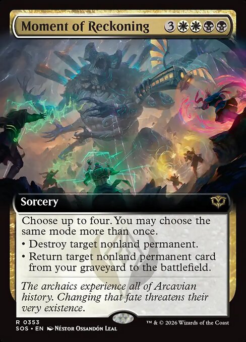 MTG Moment of Reckoning SOS 353 Extended Art Foil
