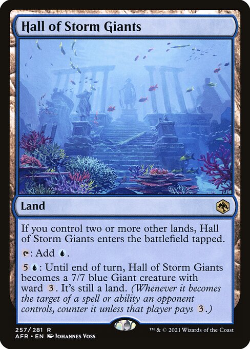 MTG Hall of Storm Giants AFR 257 Regular Foil