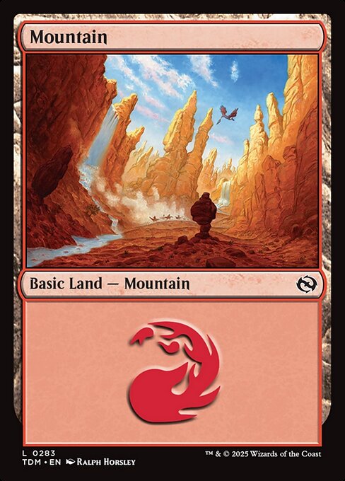 MTG Mountain TDM 283 Regular Nonfoil