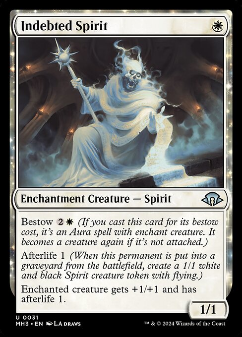 MTG Indebted Spirit MH3 031 Regular Foil