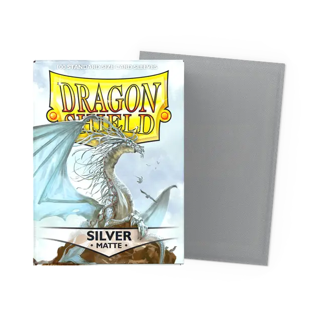 Dragon Shield Sleeves – Matte – Silver 100