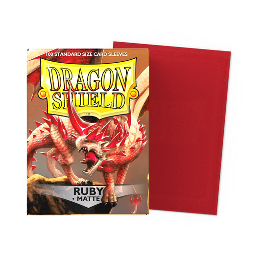 Dragon Shield: Sleeves – Matte – Ruby 100