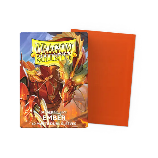 Dragon Shield: Sleeves – Japanese Size Sleeves – Matte Dual Ember 60