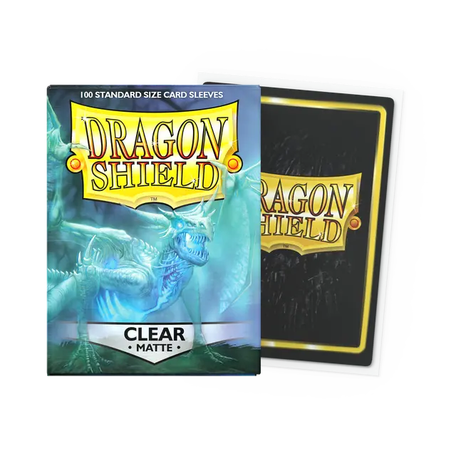 Dragon Shield Angrozh Matte Clear Sleeves 100 Pack