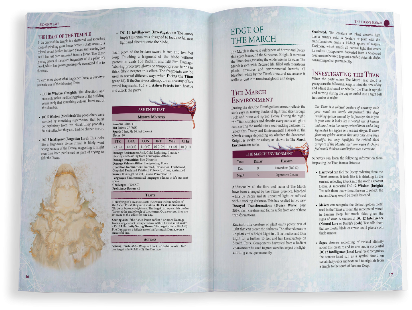 Broken Weave Gamesmaster Screen & The Titan’s March Adventure Book - Hardcover & Digital