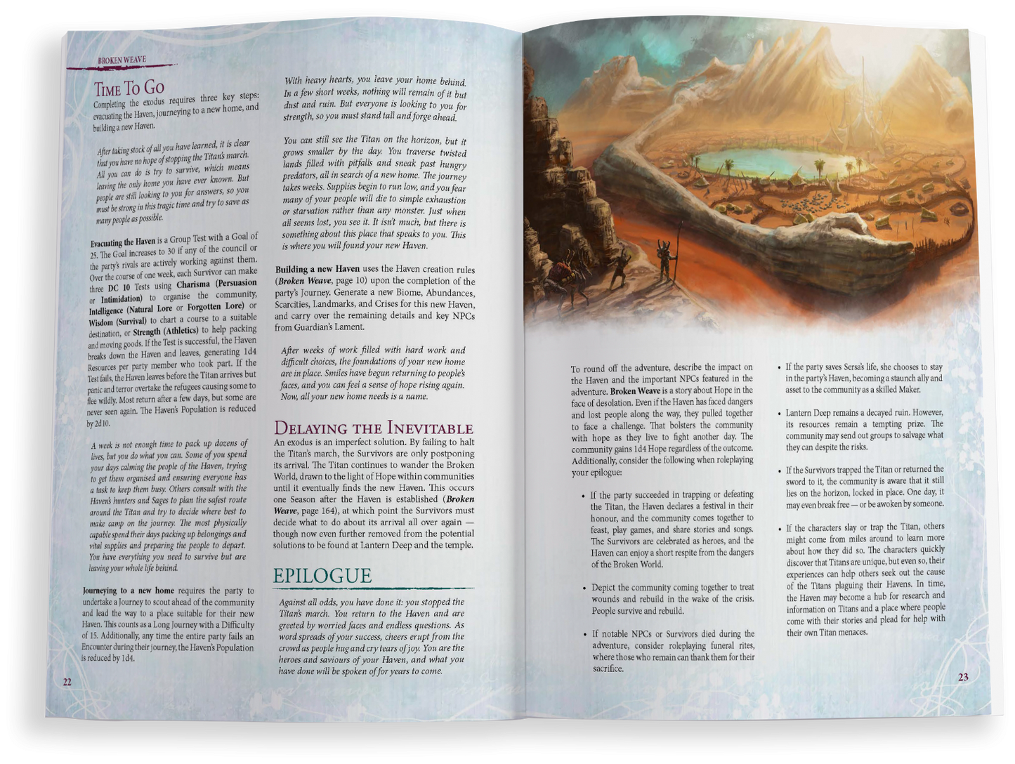 Broken Weave Gamesmaster Screen & The Titan’s March Adventure Book - Hardcover & Digital
