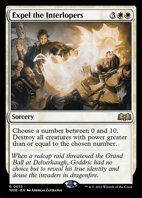 MTG Expel the Interlopers PWOE 013p Promo Pack Nonfoil