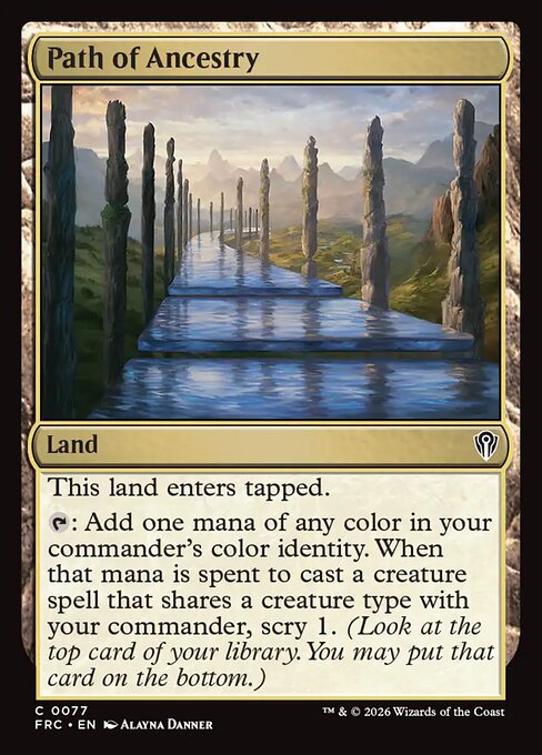 MTG Path of Ancestry FRC 077 Standard Nonfoil front