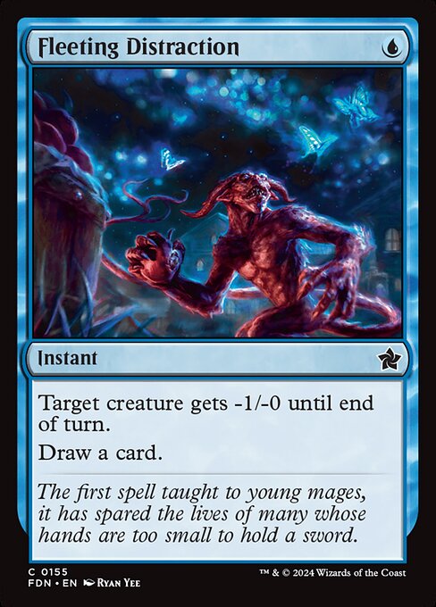 MTG Fleeting Distraction FDN 155 Regular Foil