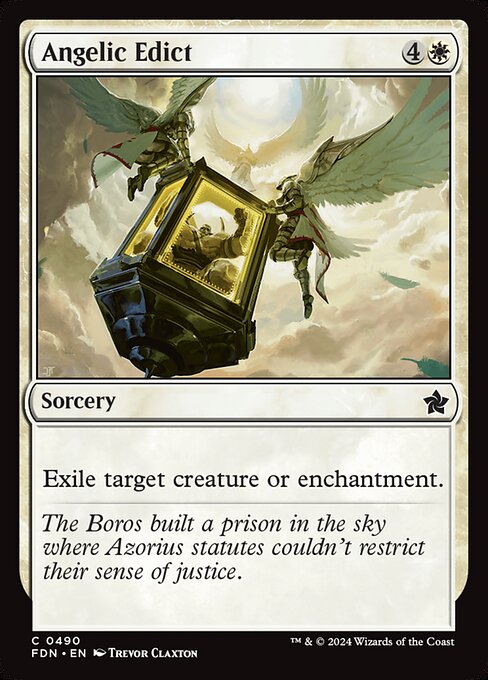MTG Angelic Edict FDN 490 Beginner Box Nonfoil