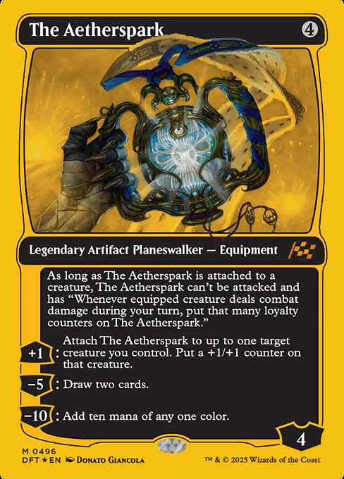 MTG The Aetherspark DFT 496 Regular First-Place Foil