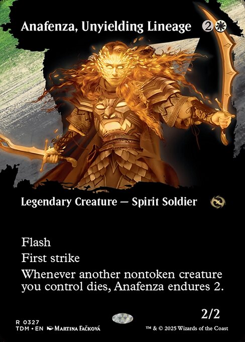 MTG Anafenza, Unyielding Lineage TDM 327 Borderless Clan Nonfoil