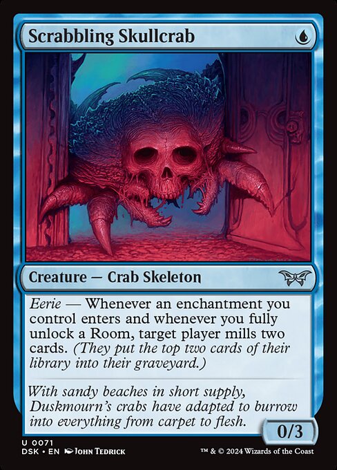 MTG Scrabbling Skullcrab DSK 071 Regular Nonfoil