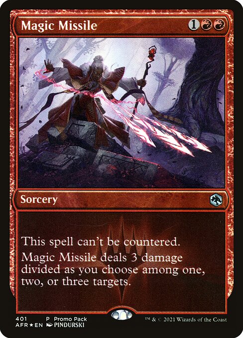 MTG Magic Missile AFR 401 Promo Pack Foil