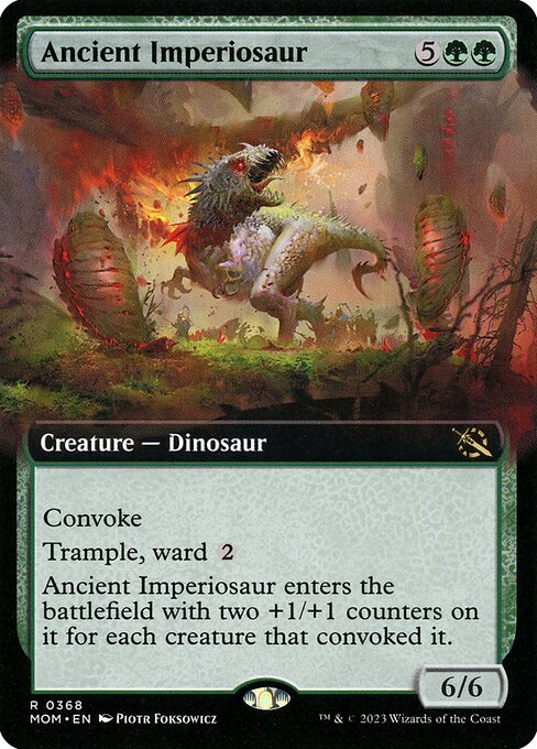 MTG Ancient Imperiosaur MOM 368 Extended Art Nonfoil