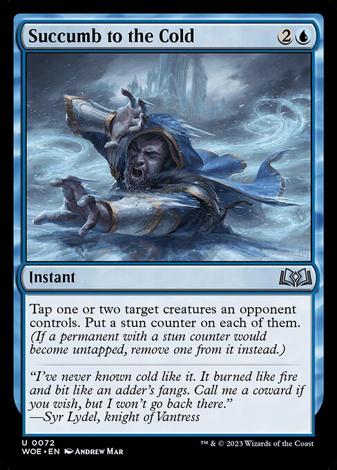MTG Succumb to the Cold WOE 072 Regular Foil