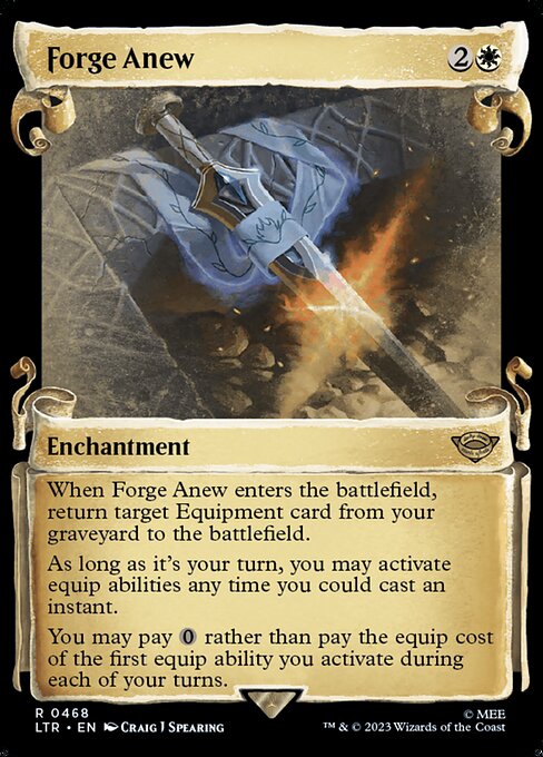 MTG Forge Anew LTR 468 Showcase Scrolls of Middle-earth Silver Foil