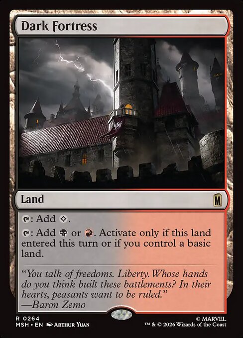 MTG Dark Fortress MSH 264 Regular Foil