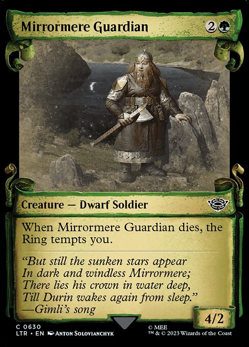 MTG Mirrormere Guardian LTR 630 Showcase Scrolls of Middle-earth Silver Foil