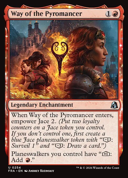MTG Way of the Pyromancer FRA 254 Standard Nonfoil front