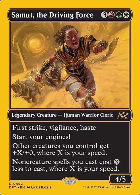 MTG Samut, the Driving Force DFT 492 Regular First-Place Foil