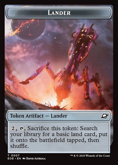 MTG Lander Token EOE 007 Token Foil
