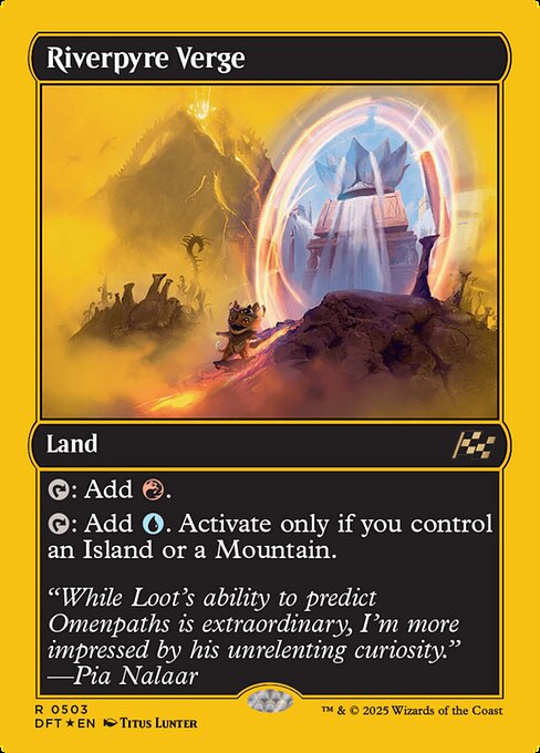 MTG Riverpyre Verge DFT 503 Regular First-Place Foil