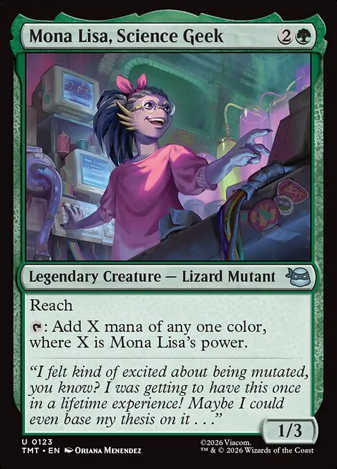 MTG Mona Lisa, Science Geek TMT 123 Regular Nonfoil