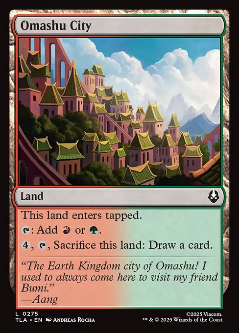 MTG Omashu City TLA 275 Regular Nonfoil