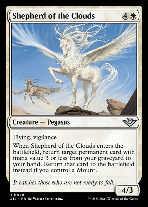 MTG Shepherd of the Clouds OTJ 028 Regular Foil