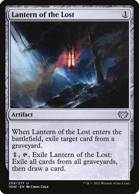 MTG Lantern of the Lost VOW 259 Standard Nonfoil front