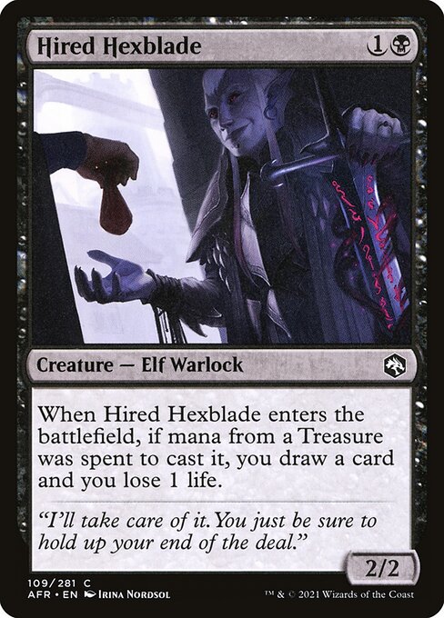 MTG Hired Hexblade AFR 109 Regular Nonfoil