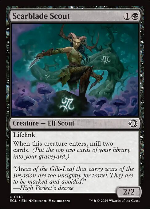 MTG Scarblade Scout ECL 118 Regular Foil