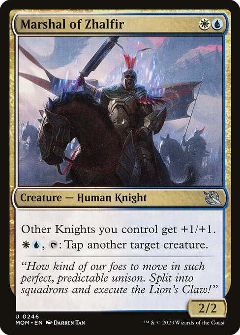 MTG Marshal of Zhalfir MOM 246 Regular Nonfoil