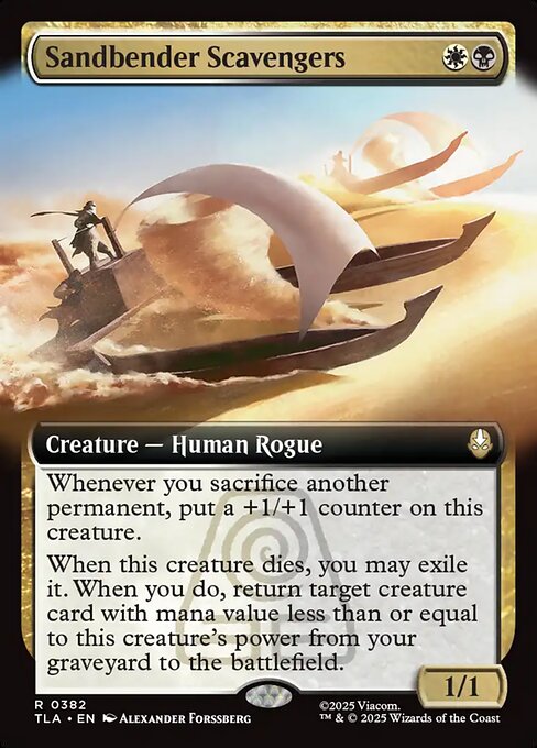 MTG Sandbender Scavengers TLA 382 Extended Art Foil