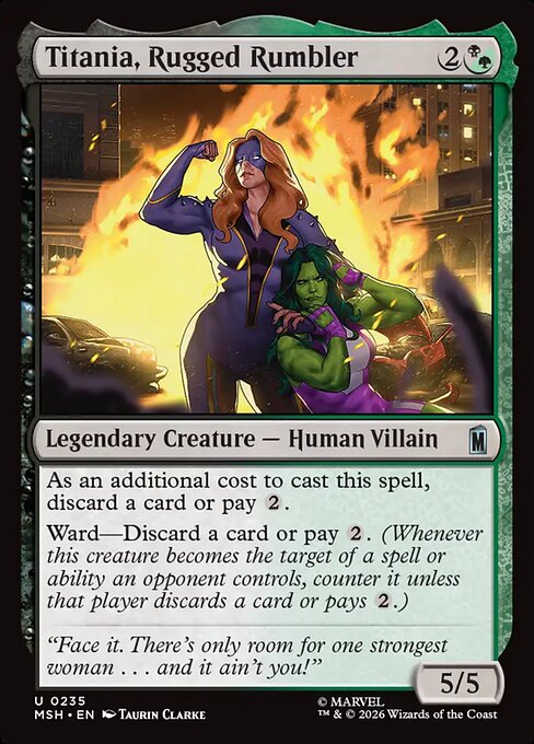 MTG Titania, Rugged Rumbler MSH 235 Regular Nonfoil