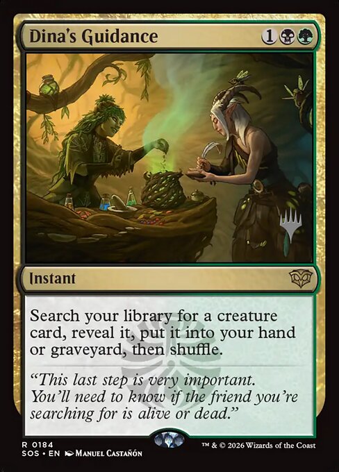 MTG Dina's Guidance PSOS 184P Promo Pack Foil