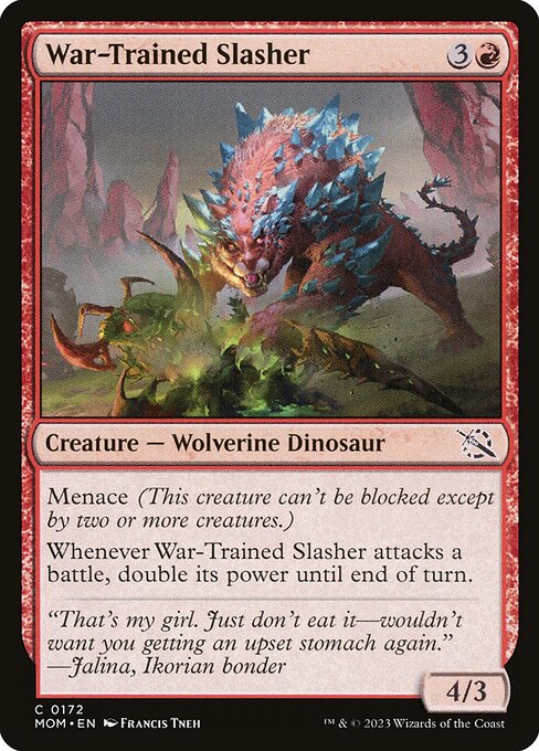 MTG War-Trained Slasher MOM 172 Regular Foil