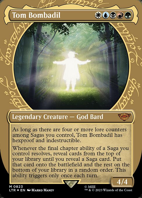 MTG Tom Bombadil LTR 823 Borderless Surge Foil