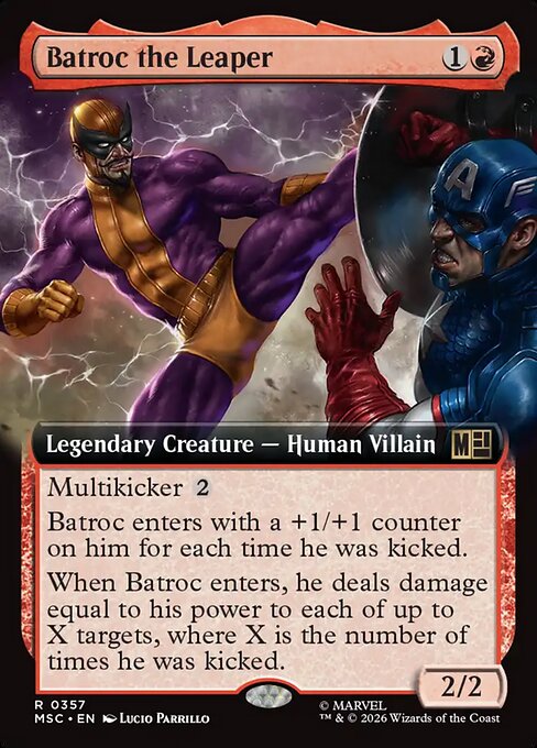 MTG Batroc the Leaper MSC 357 Extended Art Nonfoil