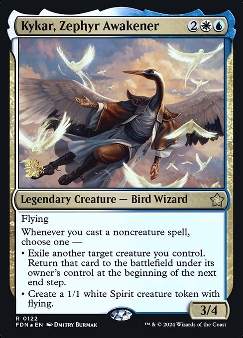 MTG Kykar, Zephyr Awakener PFDN 122s Prerelease Foil