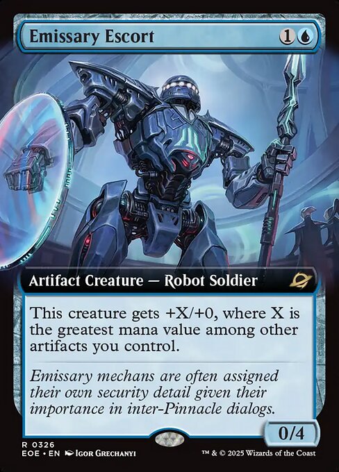MTG Emissary Escort EOE 326 Extended Art Nonfoil