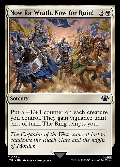 MTG Now for Wrath, Now for Ruin! LTR 024 Regular Foil