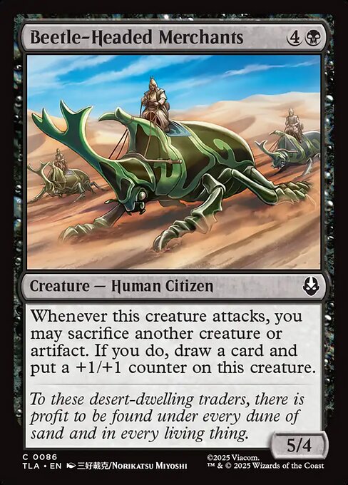 MTG Beetle-Headed Merchants TLA 086 Regular Foil