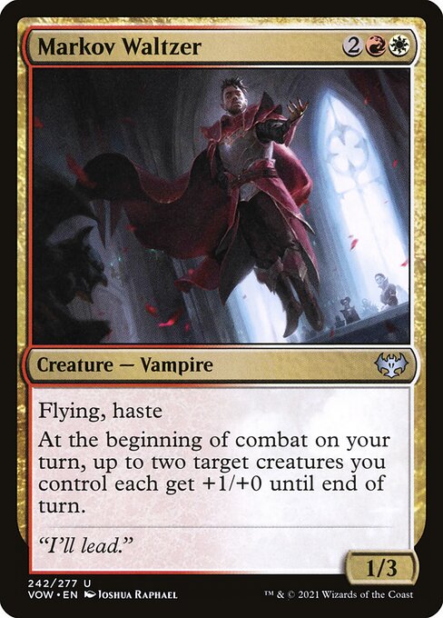 MTG Markov Waltzer VOW 242 Standard Foil front