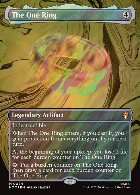 MTG The One Ring HOC 084 Showcase Ring Surge Foil