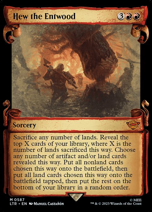 MTG Hew the Entwood LTR 587 Showcase Scrolls of Middle-earth Nonfoil