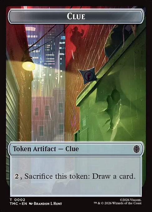 MTG Clue Token TMC 002 Token Foil